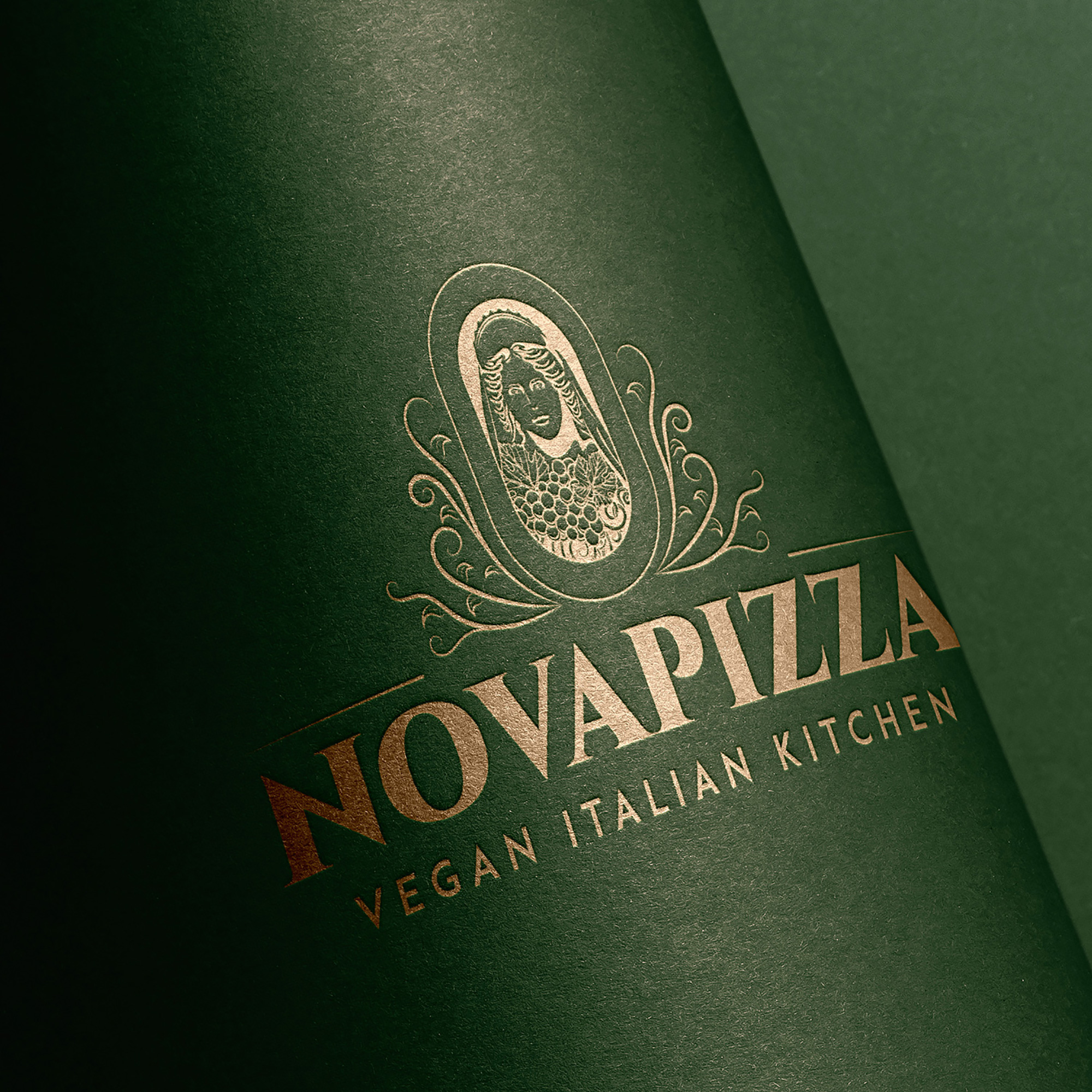 Novapizza vegan restaurant - brand identity